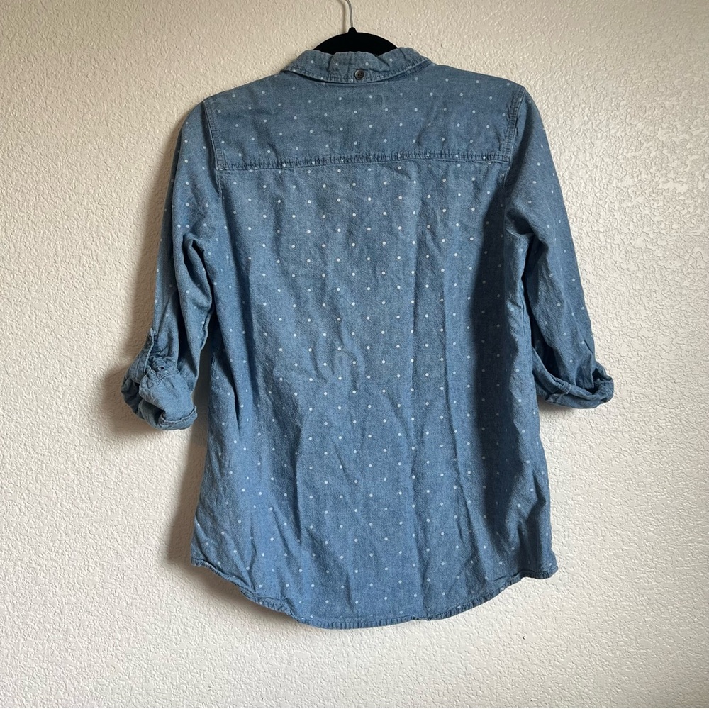 Kim Rogers Button-Down Polka Dot Shirt – Size Small - Picture 2 of 9